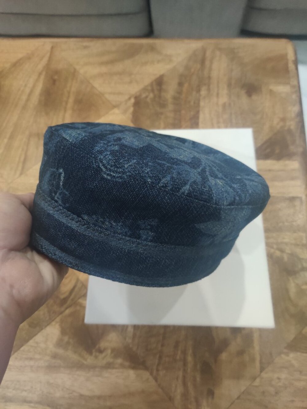 Christian Dior Denim Hat size 58 (L) New - Picture 3 of 6
